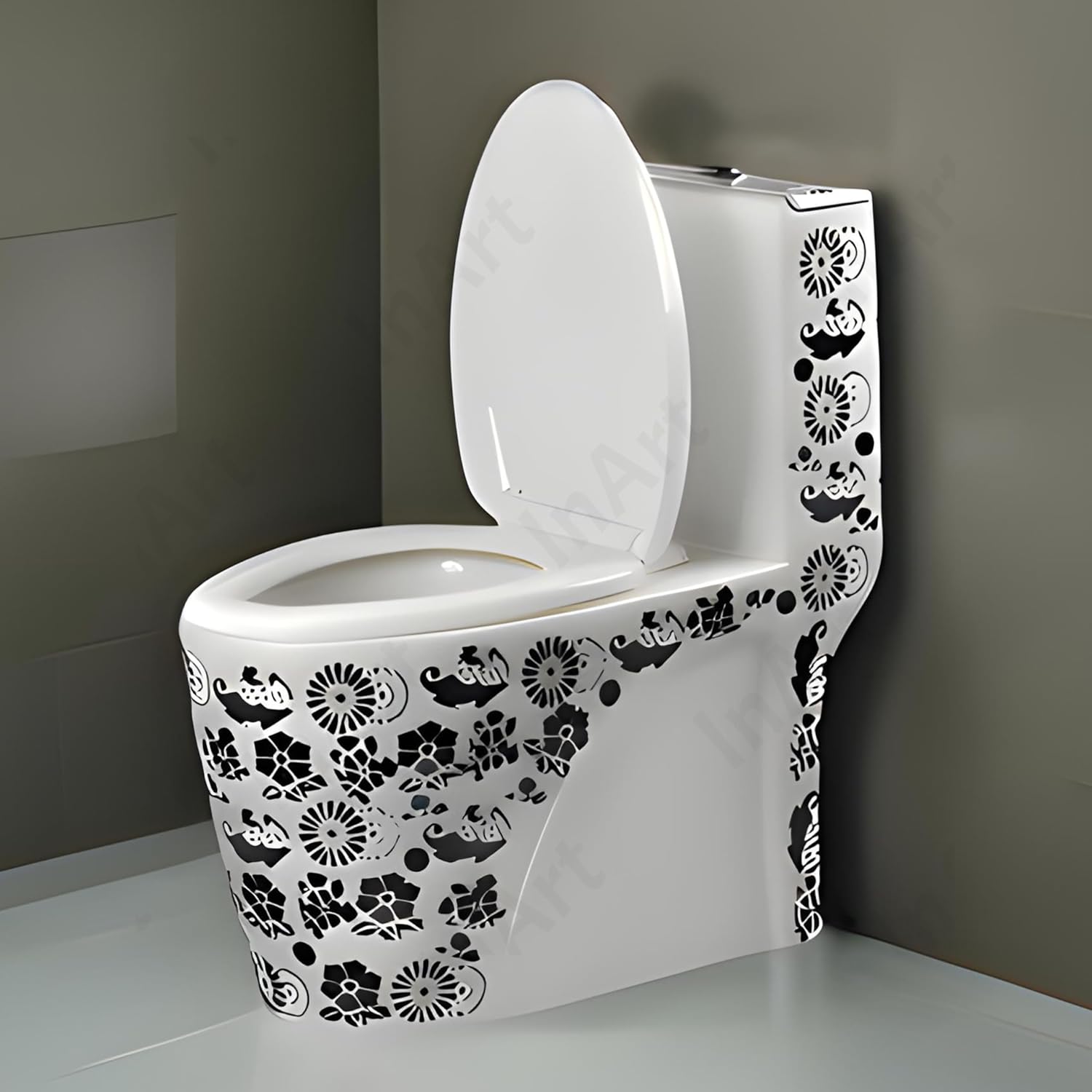 InArt Ceramic One Piece Western Toilet Commode - European Commode Wate ...