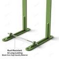 InArt wall mounted toilet supports with sturdy metal build, close-up of bracket joints and bolts
