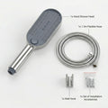 InArt handheld shower head 3 function with wall hook and pipe, ABS chrome round - installed in bathroom