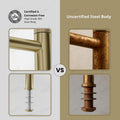 InArt 12 inch high neck pillar tap with 3 inch extended thread, single hole basin tap for designer wash basin