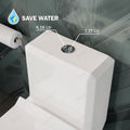 Compact one piece ceramic water closet for small bathroom, wall mounted western closet with oval bowl