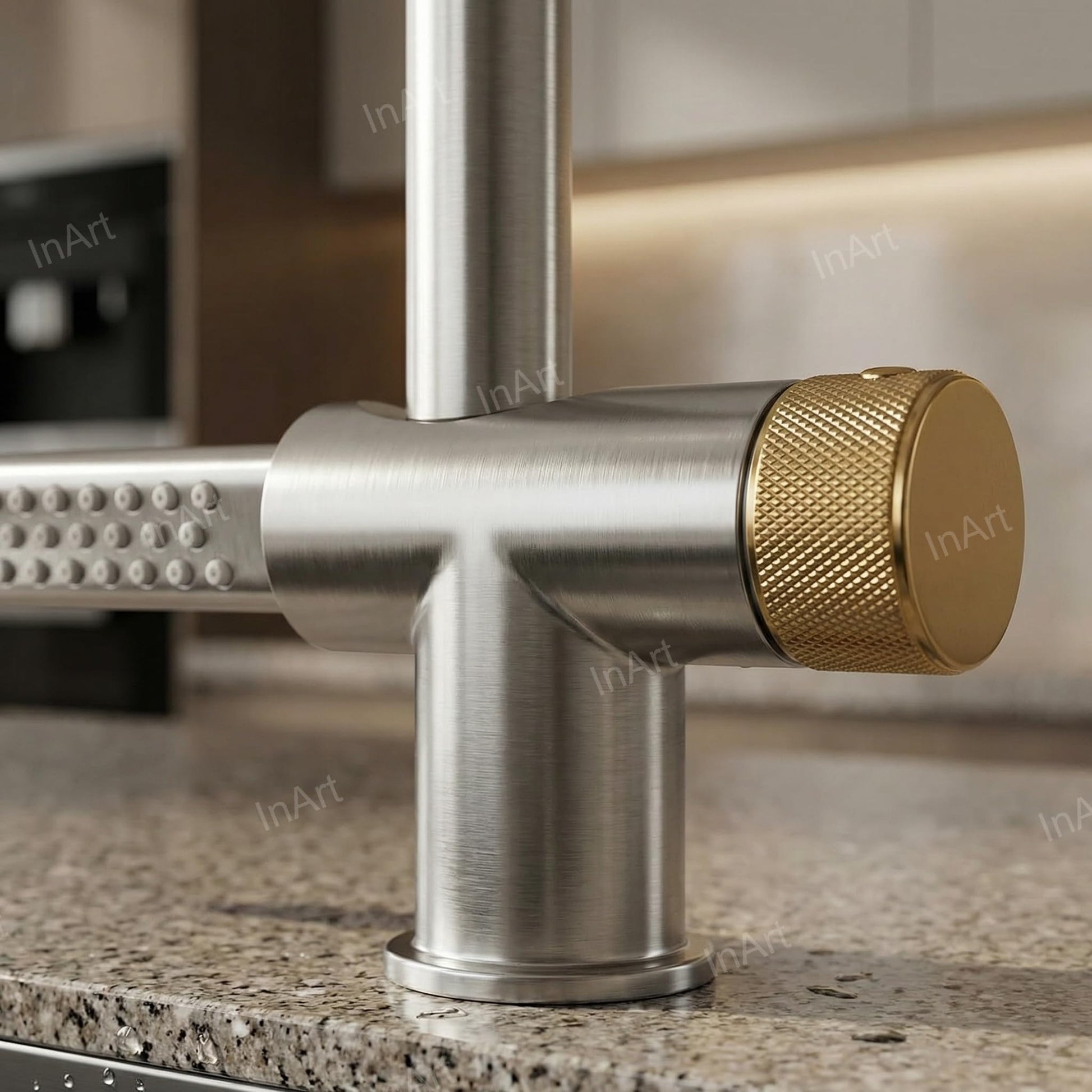 Single lever kitchen sink mixer tap hot and cold, pull out spray head for rinsing utensils in Indian kitchens