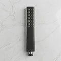 Close-up: easy clean silicone nozzles on InArt SS304 gun grey hand shower head for high pressure spray