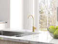 InArt ro faucet tap in gold colour, front angle view for drinking water filter taps on kitchen sink