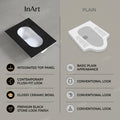 Indian commode ceramic price option, InArt 24 inch Orissa pan installed look for modern bathroom floor