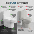 Premium sanitaryware one-piece western toilet in square design, easy clean glossy ceramic finish
