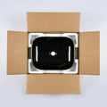 Luxury wash basin design ceramic in glossy black gold, modern minimalist bathroom basin for premium interiors