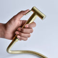 InArt brass health faucet price friendly golden jet spray with hose and holder, main view