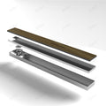 InArt 304 stainless steel floor drain jali with trap, invisible shower drain channel for 13mm tile detail