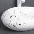 Table top basin design with cabinet look for modern bathroom, rectangular Satvario marble finish wash basin