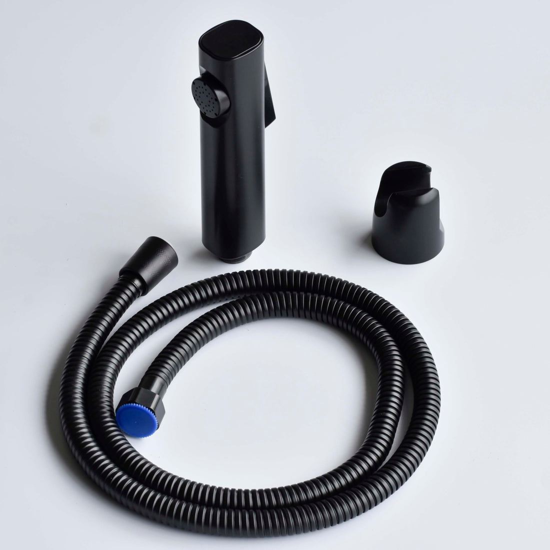 InArt ABS health faucet price matte black jet spray set with 1.2m hose, wall mounted for western toilet