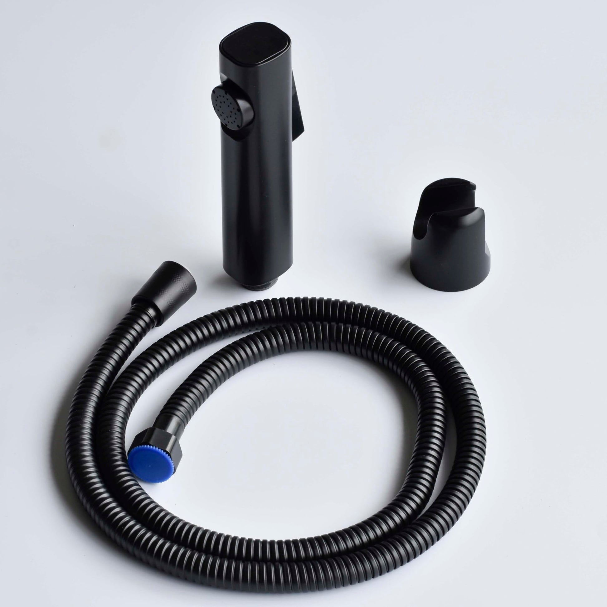 InArt ABS health faucet price matte black jet spray set with 1.2m hose, wall mounted for western toilet
