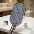 Easy clean silicone nozzle shower head, high pressure handheld shower head India - nozzle detail shot