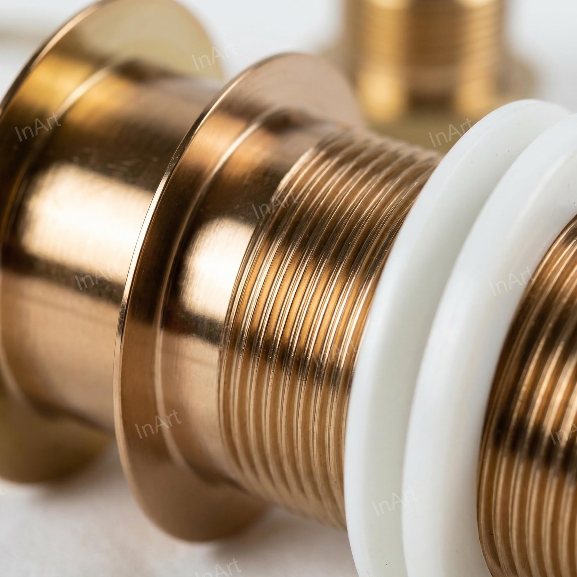 Pop up plug for wash basin with stopper mechanism detail, rose gold brass waste coupling for bathroom