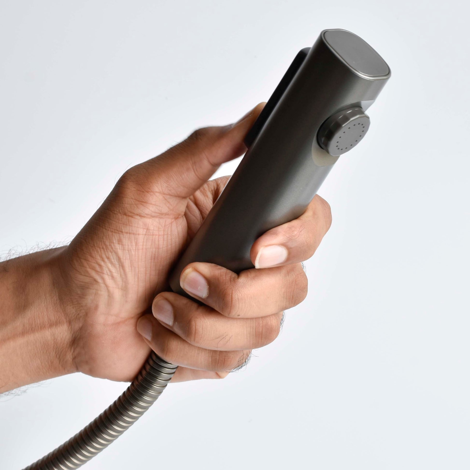 InArt health faucet jet spray for toilet in grey matte ABS handheld spray, wall mounted set with hose