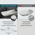 Rectangular top counter wash basin for washroom vanity, premium sanitaryware marble look