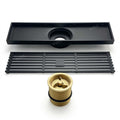 InArt antique brass square floor drain jali for bathroom and kitchen, heavy-duty brass with 5 year warranty