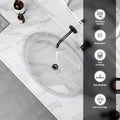Modern glass wash sink, transparent basin glass, oval design