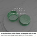 InArt green glass basin wash basin, round countertop sink, wash basin price