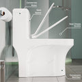 Premium InArt ceramic western toilet commode in glossy white finish, wall mounted design for Indian washroom