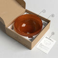 Glass wash basin designs dining room wash area, amber round tabletop basin on console counter