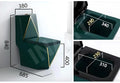 InArt ceramic one piece western commode with soft close hydraulic seat cover, green commode with blue tank rear view