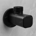 Angle valve for geyser connection, matt black brass angle stop cock 90 degree wall mount