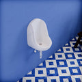 Bathroom urinal for home, wall mounted white ceramic urinal with universal plumbing fit