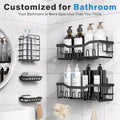 Self adhesive soap holder in black for washroom wall mounting