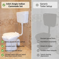 Modern washroom upgrade, ceramic one piece western toilet with normal seat cover and premium flush tank combo