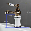 Rose gold single lever basin mixer tap, angled view with waterfall spout for modern bathroom wash basin