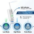Compact bidet spray with 180 ml water reservoir for travel hygiene