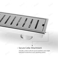 304 stainless steel floor drain jali with removable trap, premium bathroom drainage channel for Indian washroom
