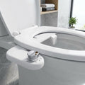 InArt bio bidet elite 3 non electric bidet attachment in white, plastic toilet seat bidet with handle