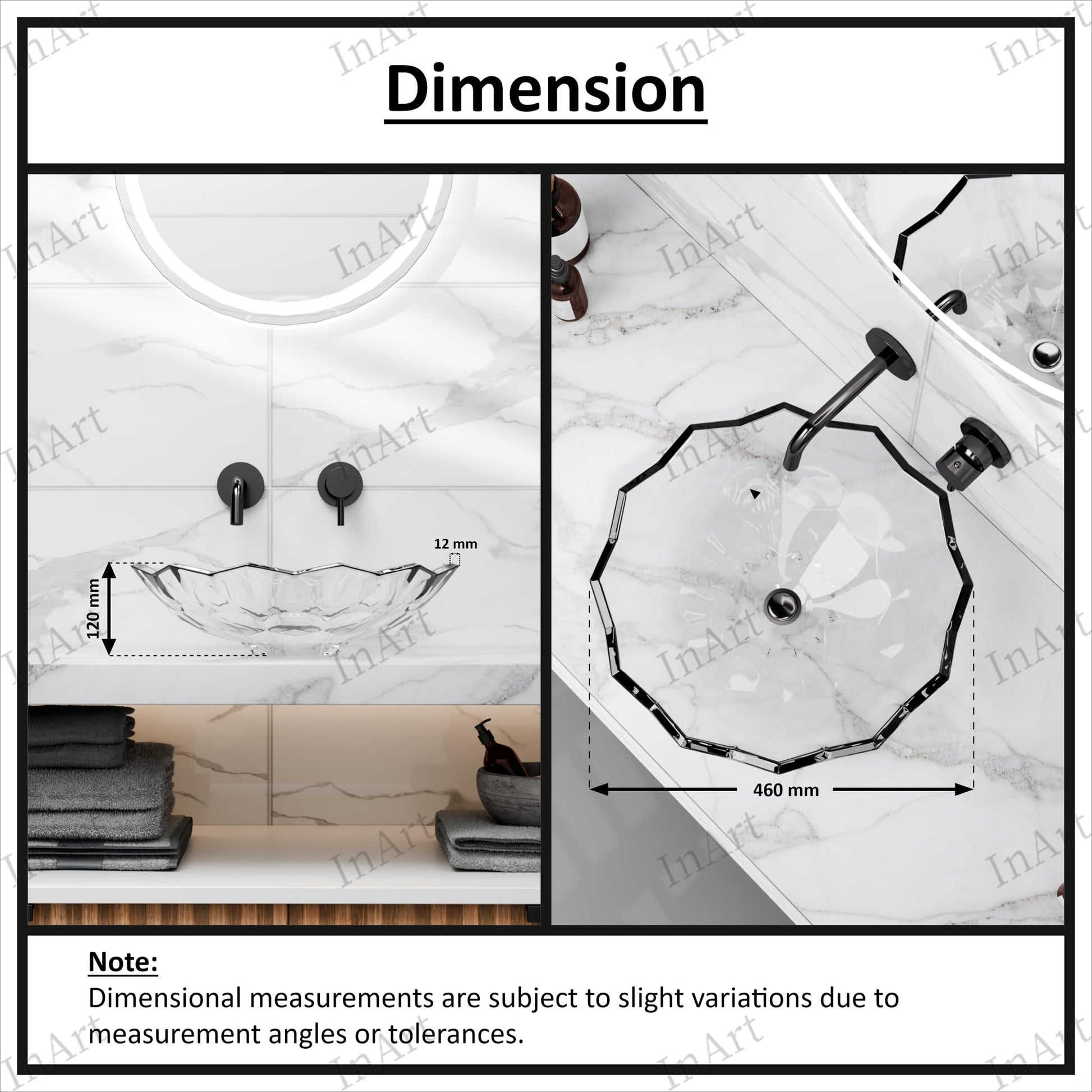 Black glass wash basin sink, table top, PrismCut design, wash basin price