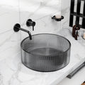 Round transparent glass wash basin, glass wash basin price, InArt