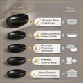 Ceramic wash basin for washroom counter, Black Gold Fusion colour under light