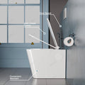 InArt ceramic one piece western toilet with elegant glossy white finish, ideal for home and commercial use