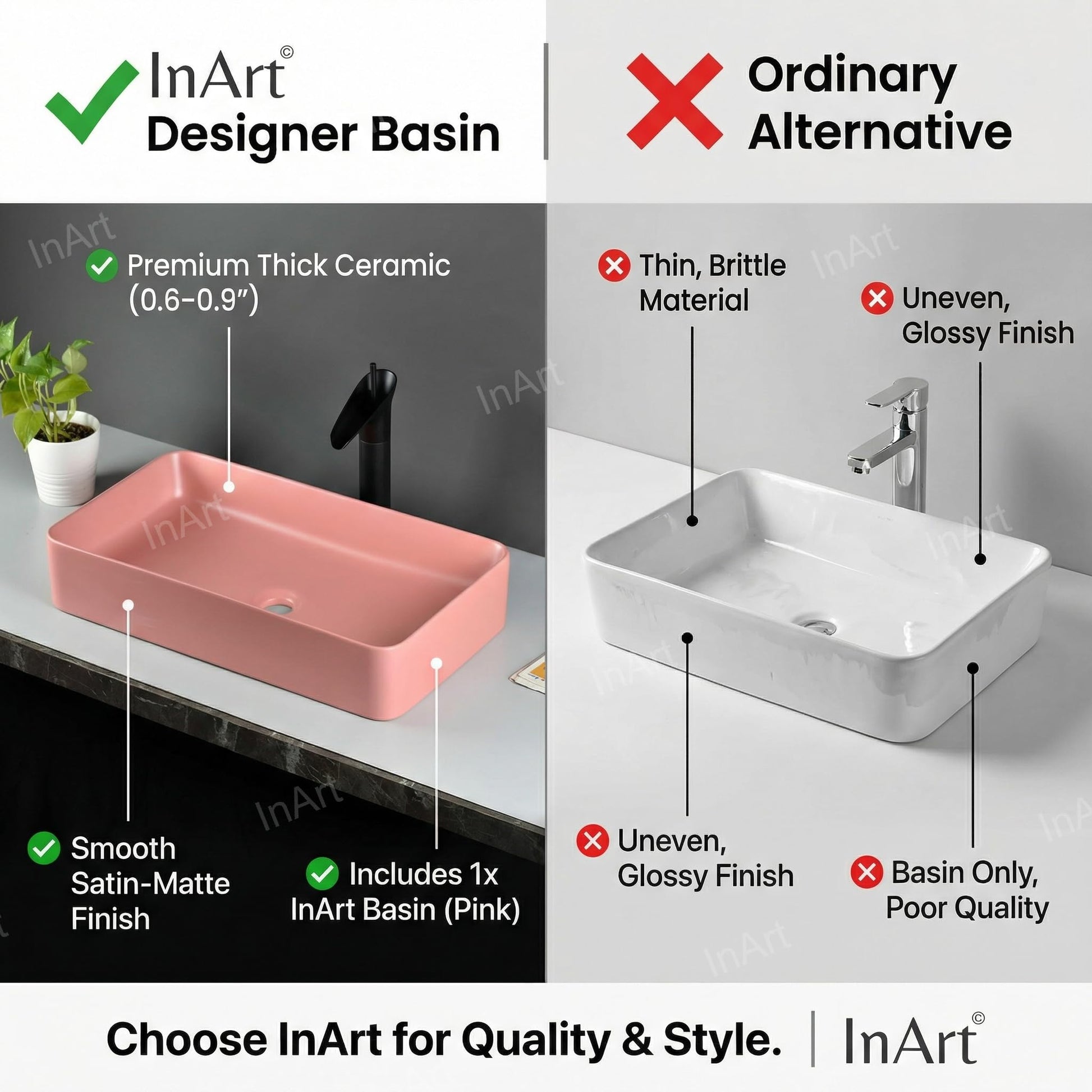 Table top wash basin with cabinet look for dining hall wash basin cabinet setup, pink rectangular basin