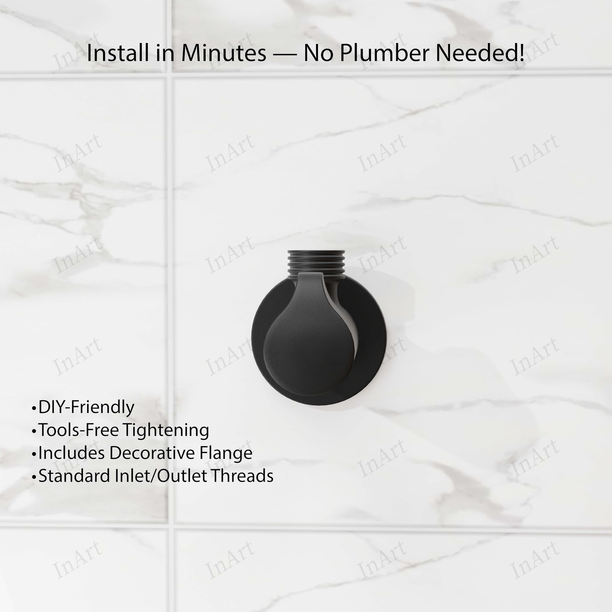 Ceramic disc angle valve drip free, black matte brass 1-way stop cock handle and cartridge detail