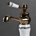 InArt hot and cold water tap mixer for wash basin with smooth ceramic cartridge, waterfall flow detail