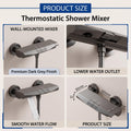 3 flow hand shower showing rain massage and mixed spray modes