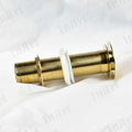 InArt gold pop up waste coupling for designer wash basin, 7 inch brass waste coupling, side angle