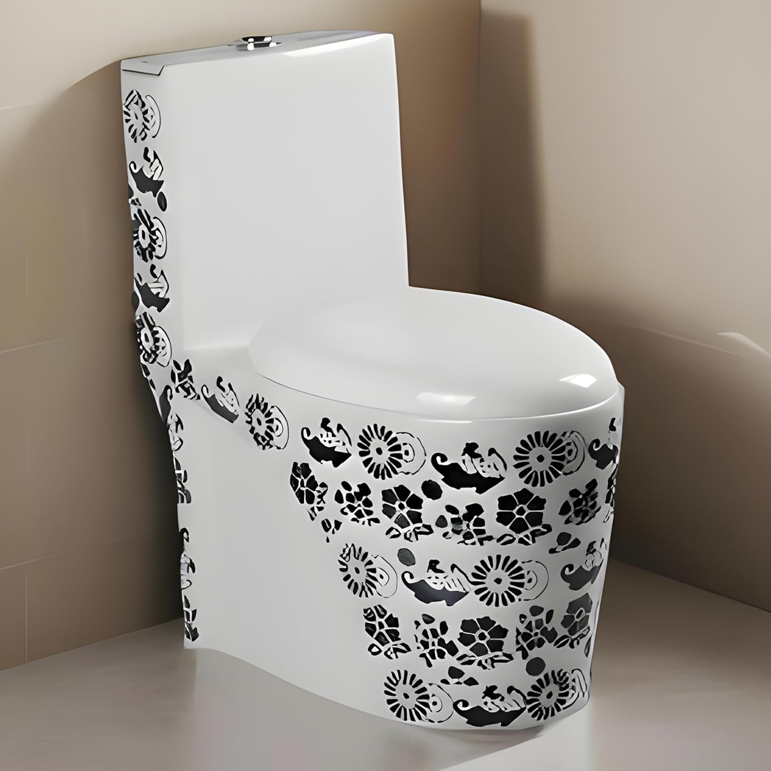 InArt Ceramic One Piece Western Toilet Commode - European Commode Wate ...