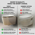 Wall mounted commode with flush tank compatible design, oval EWC for modern bathroom renovation