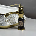 Deck mount black gold pillar cock for wash basin, premium brass and zinc mixer tap for Indian bathroom