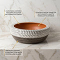 Modern bathroom ceramic wash basin design, round matte finish brown basin in 3/4 angle view