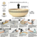 Modern wash basin design for bathroom vanity, rectangular table top basin look