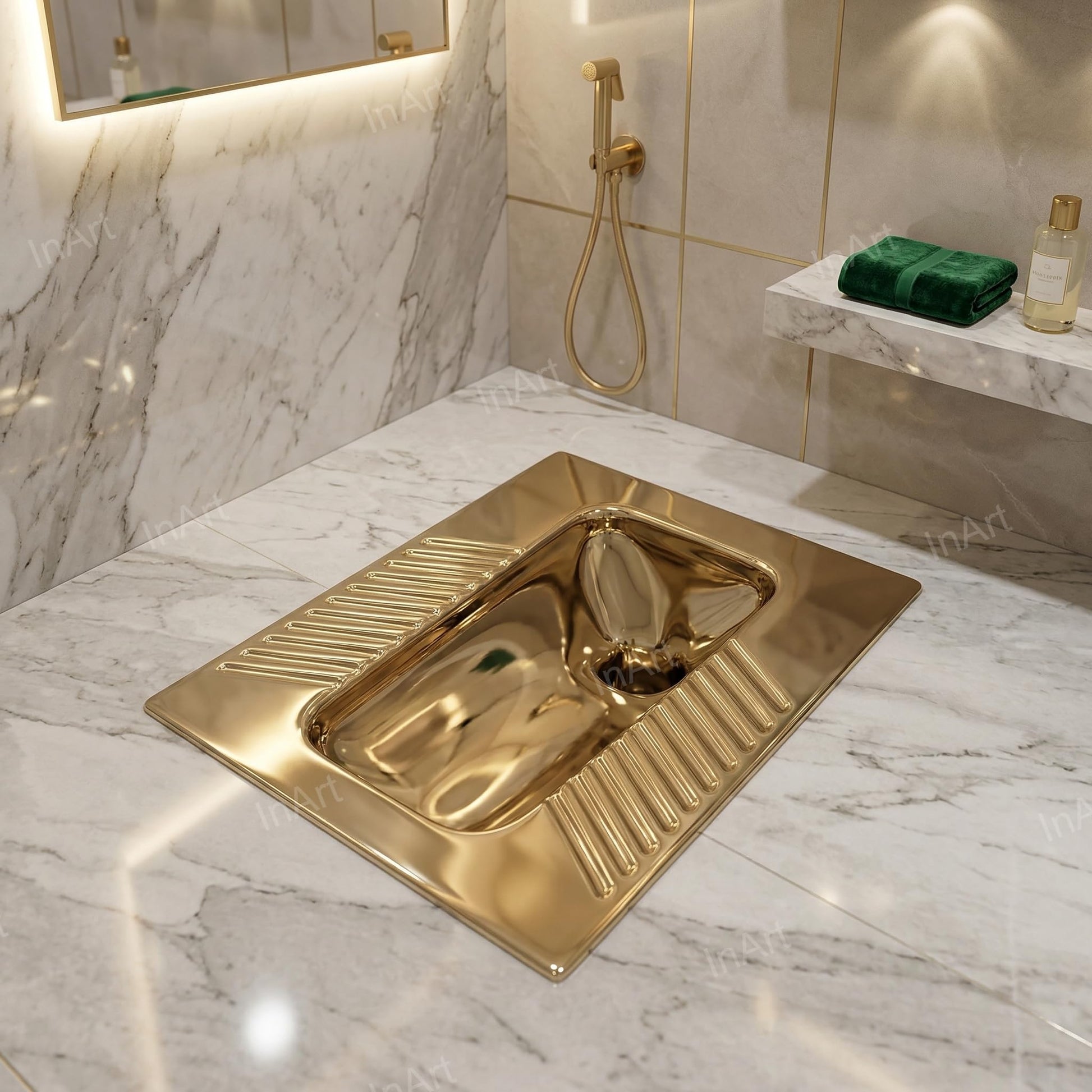 Deep central bowl and sculpted water flow design for efficient drainage