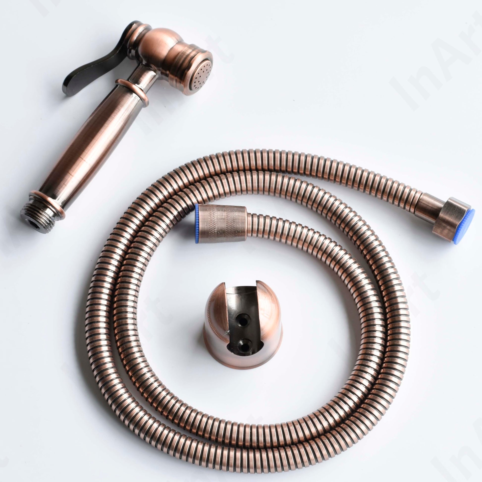 InArt bathroom health faucet for low water pressure, premium jet spray with hose and holder in antique copper